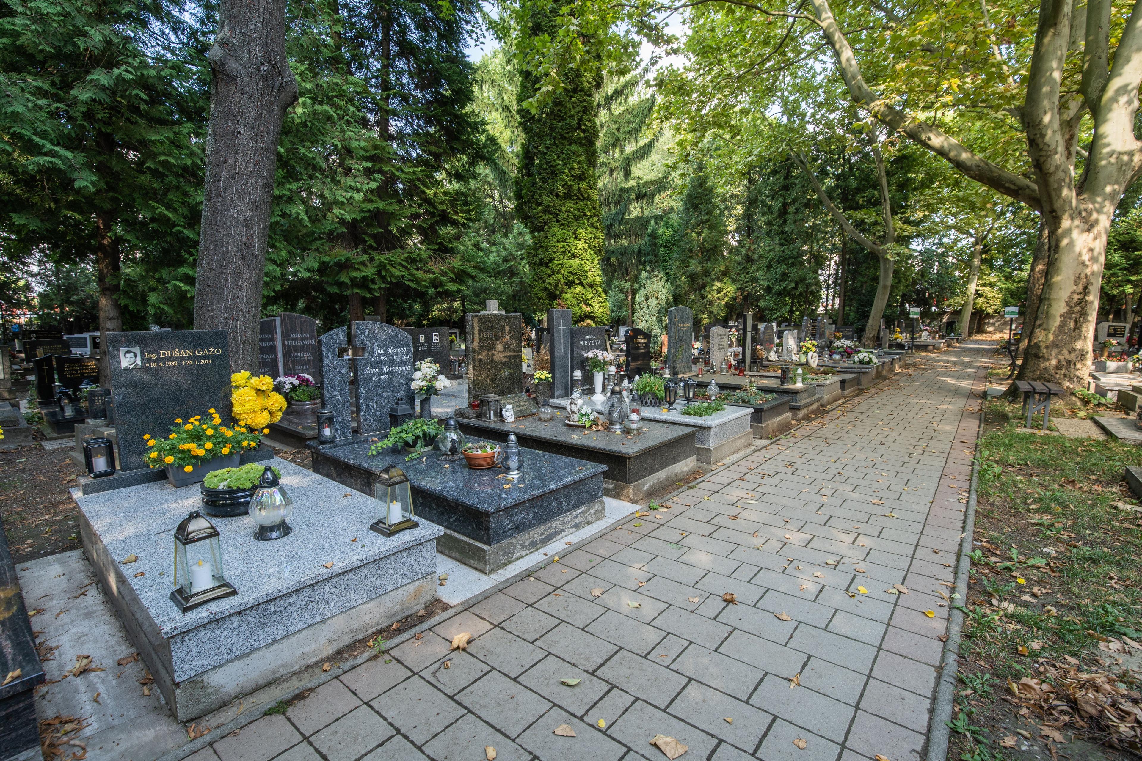Cintorín Petržalka hrobové miesta