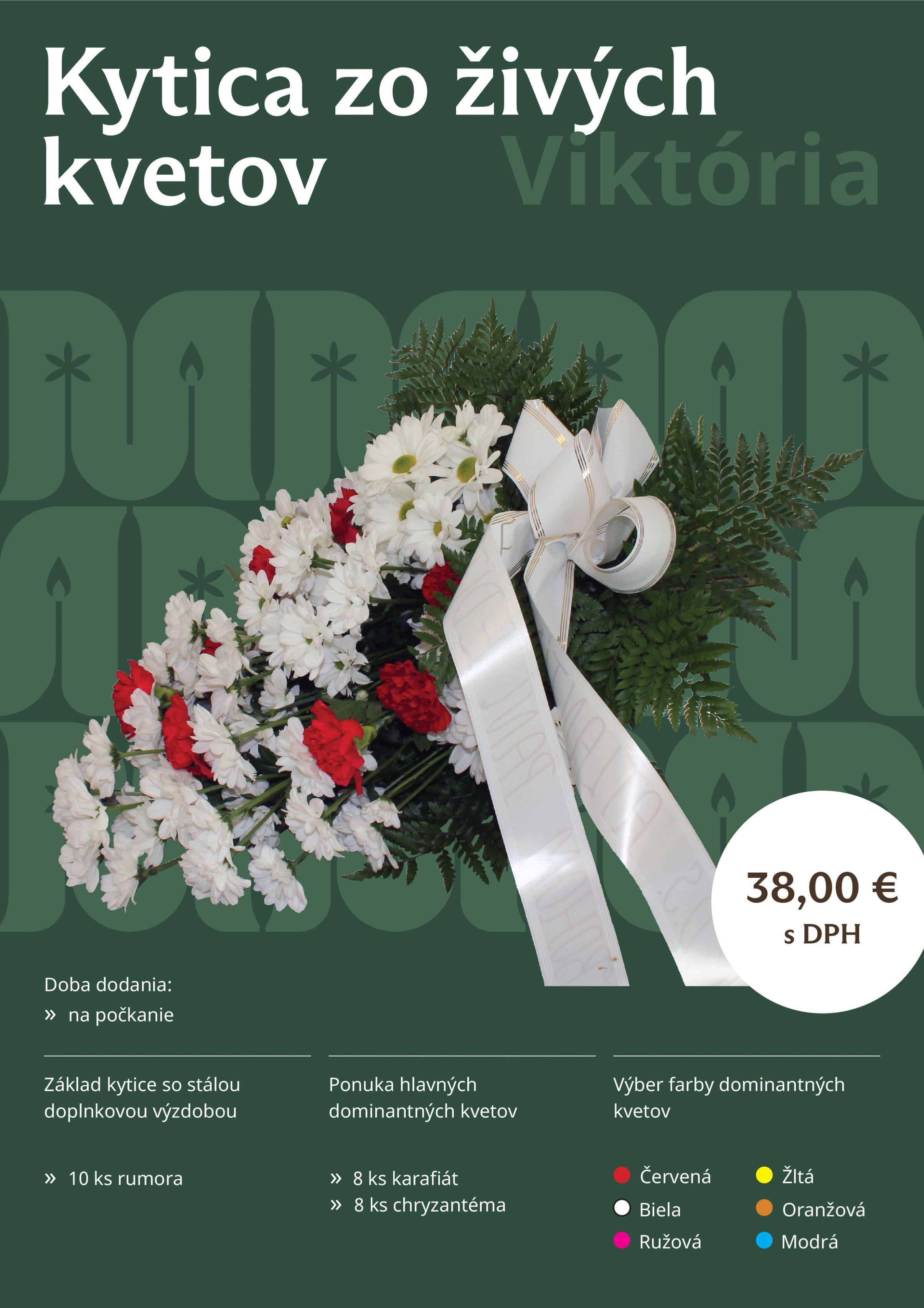 Kytice zo živých kvetov Viktória